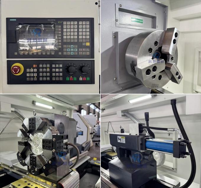 380V Ck6163 Horizontale automatische CNC draaibank met 105 mm spindelboring 1